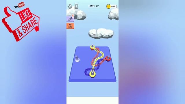 Go knots 3d game Untangle Every Knots level 1 to 25 by Rollic Games смотреть онлайн