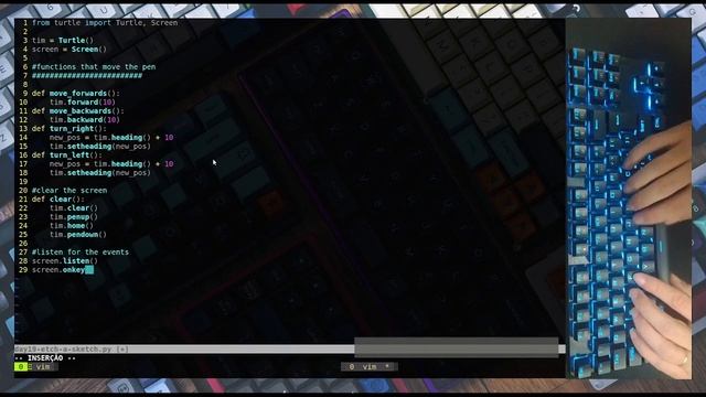 ASMR Programming - Etch-A-Sketch App Python - no talking | Mechanical keyboard смотреть онлайн