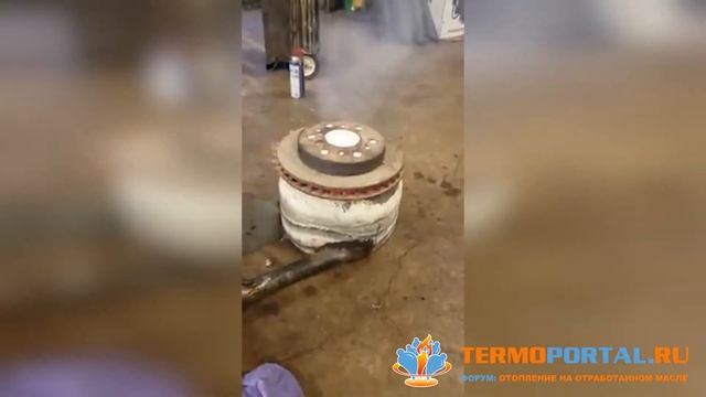Работа горелки на отработанном масле Turk Burner смотреть онлайн