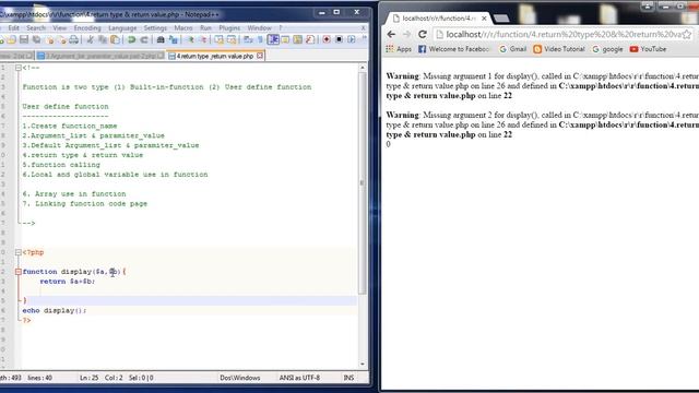 42. How to create PHP function return type & return value смотреть онлайн