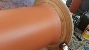 Процесс изготовления трубы с раскрывом, диаметр 200мм.