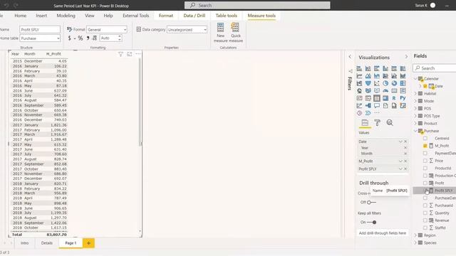 KPI using SamePeriodLastYear | Power BI | Time Intelligence смотреть онлайн