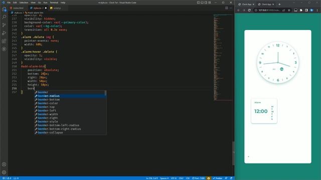 Clock App with Alarms in HTML, CSS & JS | Javascript Clock App смотреть онлайн