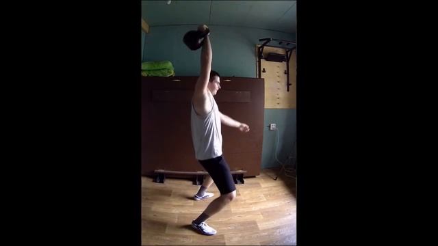 Длинный подход с 24кг гирей смотреть онлайн