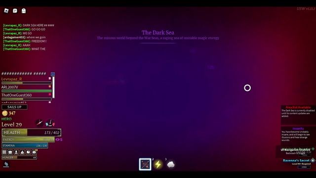 What happens if you try to enter the Dark Sea in Arcane Odyssey? - ROBLOX смотреть онлайн