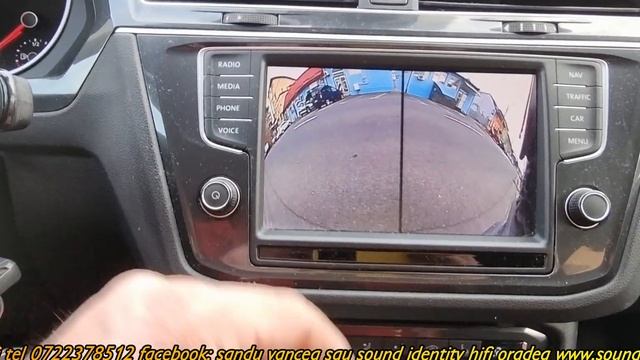 VW TIGUAN 2017 MONTAT CAMERA FATA PANORAMICA 180 GRADE 6 VARIANTE DE IMAGINI COMUTABILE смотреть онлайн