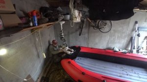 приклейка площадки на лодку пвх под электро якорь