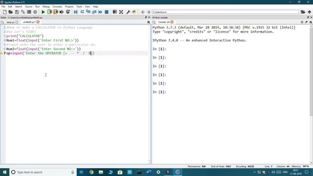 Making a Simple CALCULATOR in Python || THINK WORTHY|| смотреть онлайн