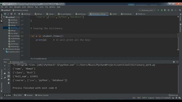 Dictionary In Python with practical example смотреть онлайн