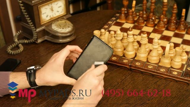 Чехол-книжка для Ritmix RMP-471 кожаный. цвет в ассортименте смотреть онлайн