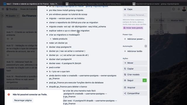 Criando as migrations para a tabela de produtos [CRUD] - Backend com Golang, Postgres e Docker смотреть онлайн