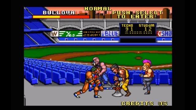 Super Nintendo (Snes) 16-bit The CombatRibes Act 4 - The stadium Barbarians, Стадионные варвары