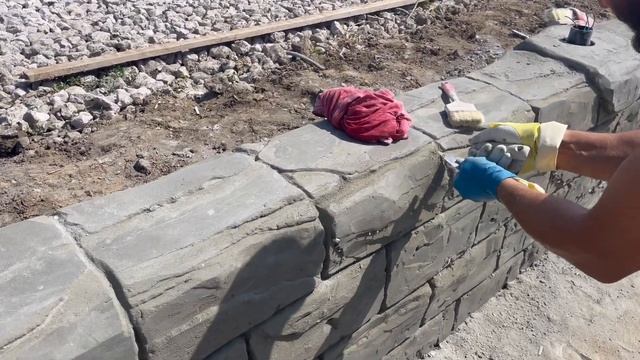 Парапет из Арт бетона . Как сделать Камень из Арт бетона . смотреть онлайн