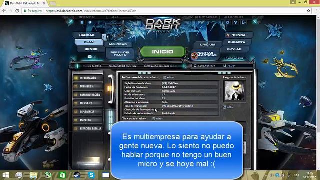 UNETE A MI CLAN !!!! (DARK ORBIT) смотреть онлайн