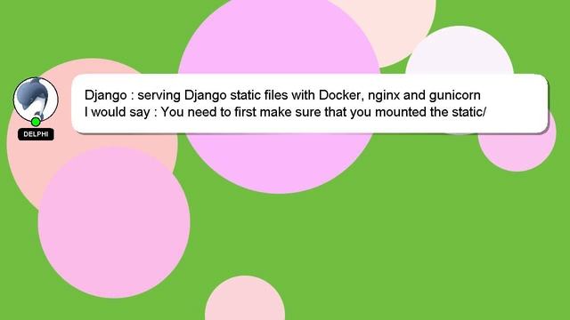 Django : serving Django static files with Docker, nginx and gunicorn смотреть онлайн