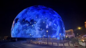 Самая большая в мире светодиодная сфера открыта в Лас-Вегасе.