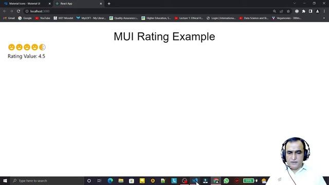 16. React Material UI Rating with Event Handling | Dr Vipin Classes смотреть онлайн