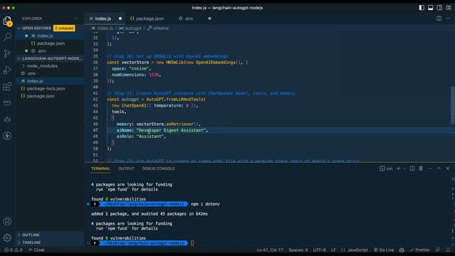 AutoGPT & Langchain in Node.js смотреть онлайн