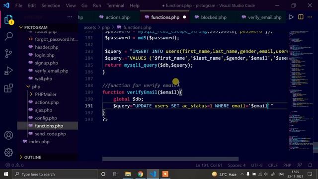 How To Make Social Media Website Using PHP - Email Verification System With OTP #3 смотреть онлайн