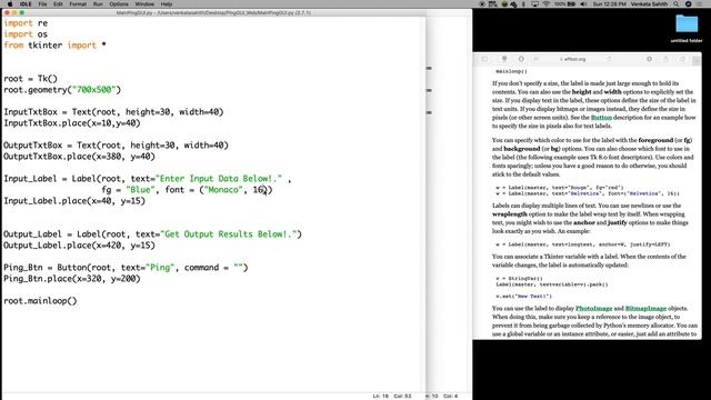 Create App using python - PingGUI@Part 3 смотреть онлайн