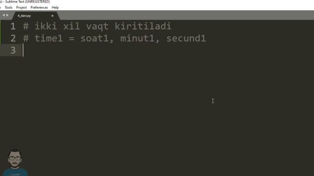 6-dastur | chiziqli dastur, Python dasturlash tili. смотреть онлайн