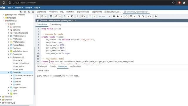 Asignando secuencia a un campo id. Postgresql. смотреть онлайн