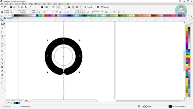LATIHAN PEMULA MEMBUAT LOGO GOJEK / CORELDRAW 2018 смотреть онлайн