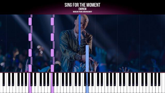 Eminem - Sing For The Moment | How To Play Piano Tutorial смотреть онлайн