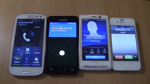 Incoming call&Outgoing call at the Same Time+Sony Xperia X10i+Samsung Galaxy S3-S2 android 7+Iphone смотреть онлайн