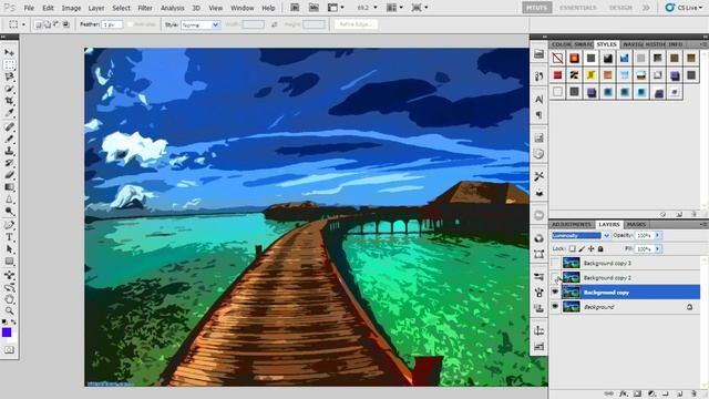 How to create realistic watercolor effect in photoshop смотреть онлайн