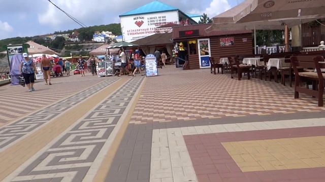 прогулка по набережной.Посёлок Новомихайловский.