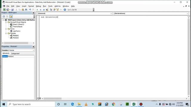 Userform show data entry and pop up message box ~ Excel VBA ~ Programming ~ 2020 смотреть онлайн