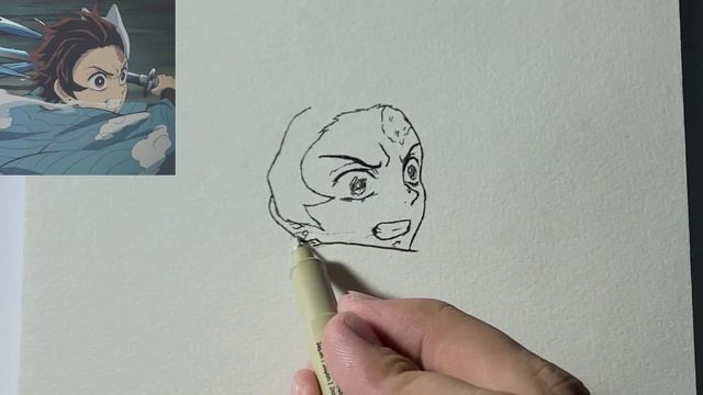 Как нарисовать Танджиро за 13 минут смотреть онлайн