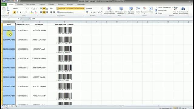 How to create Barcode EAN13 with Excel - EAN8 Also Avaible смотреть онлайн