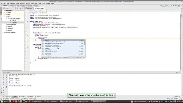 Урок по Java 78 : Многопоточность13: Conditions смотреть онлайн