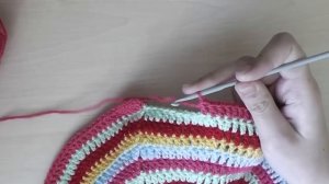 Круглый чехол на табурет: правило вязания круга - 4