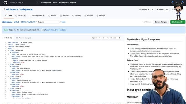 GitHub Issues now have forms by using yaml config! смотреть онлайн