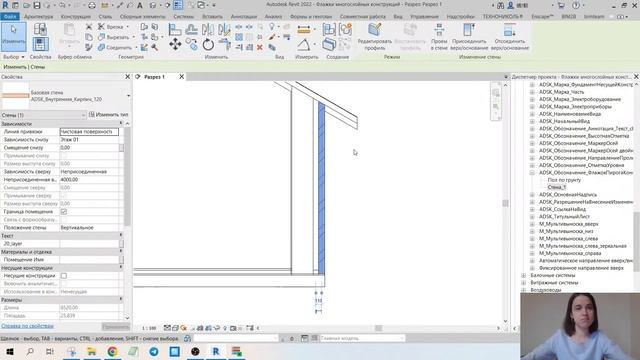 Работа с флажком при оформлении в Revit