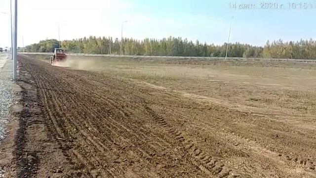 ТР Косши   посев трав на откосах