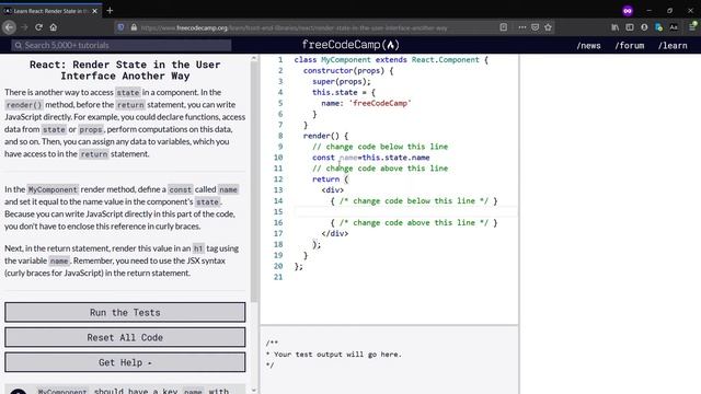 React: Render State in the User Interface Another Way-freeCodeCamp.org(Day-8) смотреть онлайн