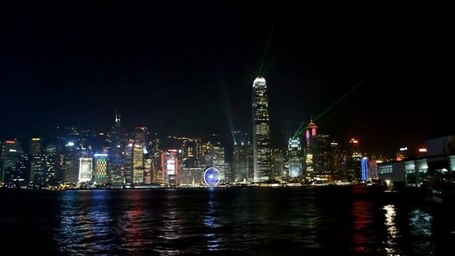 Лазерное шоу на Набережной Гонконга. Китай . Laser show on the Waterfront of Hong Kong. China смотреть онлайн