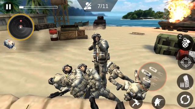 Beach Head Shooting Assault / Android Game / Game Rock смотреть онлайн