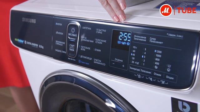 Видеообзор стиральной машины Samsung WW80K52E61W с экспертом «М.Видео» смотреть онлайн