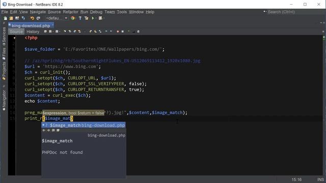 PHP File Download - Download Bing Wallpaper Using PHP cURL and Regular Expressions смотреть онлайн