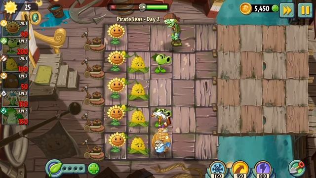 Zombie play. Plants kernel-pult and peashooter vs Seagulls Zombies смотреть онлайн