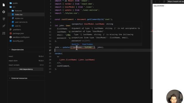 How to partial type with TypeScript ? смотреть онлайн