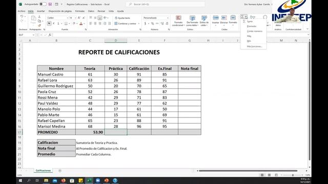 6.- Procesador de Texto, Excel | Módulo 5-6 | COS CEIPF | INFOTEP 14/12/2021 смотреть онлайн