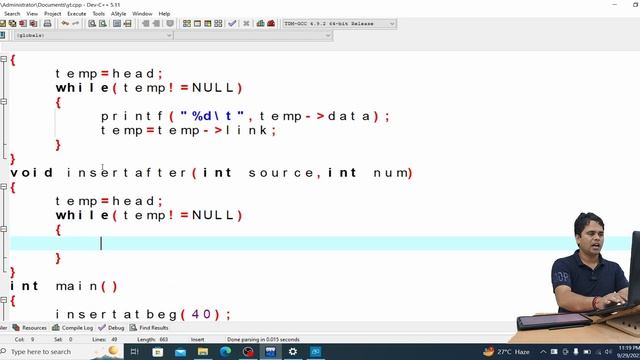 Linked List(04): Insert Node After Given Number | Linked List | Data Structure Tutorial in Hindi смотреть онлайн
