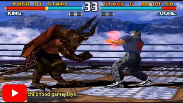 Ogre with tiger moves gameplay | tekken 3 gameplay | childhood gameplays смотреть онлайн