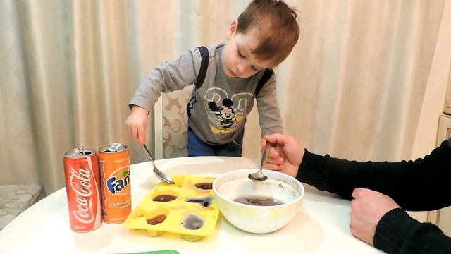 Желейки из Кока Колы и Фанты Jelly Cola And Fanta